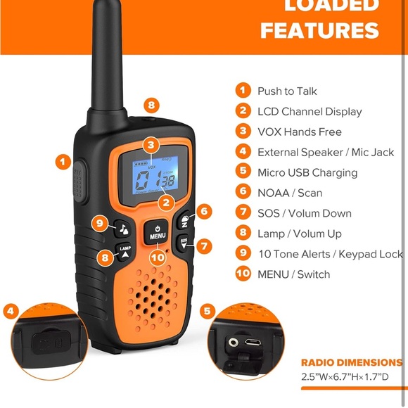 Multicolor Two-Way Radio Set - Picture 10 of 10